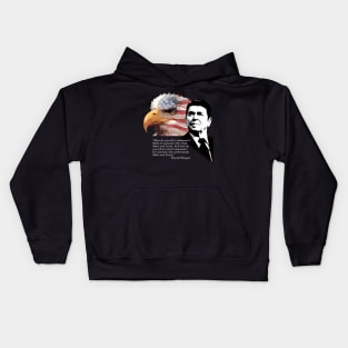 Ronald Reagan Quote 5 Kids Hoodie